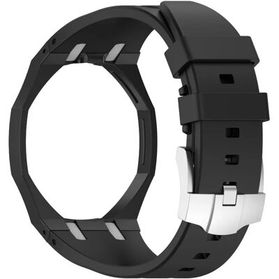INF Ersatz-Uhrenarmband kompatibel mit Swatch x AP Royal Pop – PC+Silikon Schwarz, 12.64+10.4cm INF Ersatz-Uhrenarmband kompatibel mit Swatch x AP Royal Pop – PC+Silikon Schwarz, 12.64+10.4cm