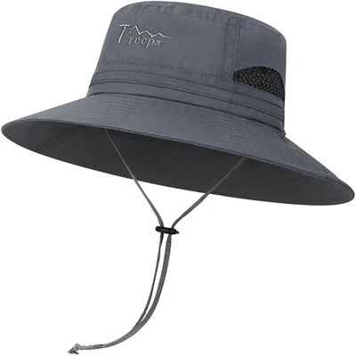 INF Breitkrempiger Polyester-Bucket-Hut für Angler – Atmungsaktiv, schnelltrocknend, zuverlässiger Sonnenschutz im Dunkelgrau INF Breitkrempiger Polyester-Bucket-Hut für Angler – Atmungsaktiv, schnelltrocknend, zuverlässiger Sonnenschutz im Dunkelgrau