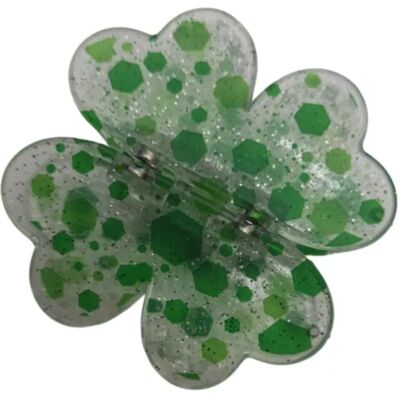 INF Magnetische Haarspange Vierblättriges Kleeblatt (Groß) - 2er-Set, Entengrün Kunststoff INF Magnetische Haarspange Vierblättriges Kleeblatt (Groß) - 2er-Set, Entengrün Kunststoff