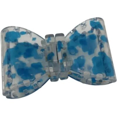 INF Magnetischer Smart Schmetterlings-Haarclip 2er-Set – Blau Kunststoff, Einfache magnetische Befestigung und Schleifen-Design INF Magnetischer Smart Schmetterlings-Haarclip 2er-Set – Blau Kunststoff, Einfache magnetische Befestigung und Schleifen-Design