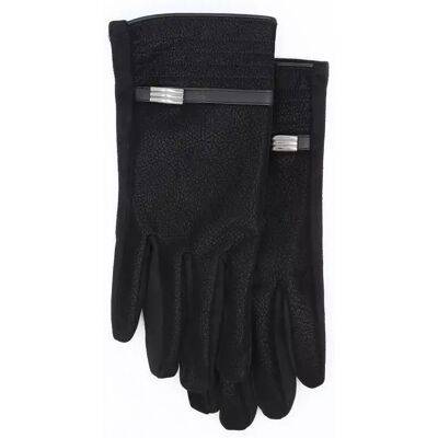 INF Kunstlederhandschuhe Schwarz INF Kunstlederhandschuhe Schwarz
