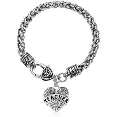 INF Armband "Lehrer" Dankeschön Geschenk Zinklegierung Silber INF Armband "Lehrer" Dankeschön Geschenk Zinklegierung Silber
