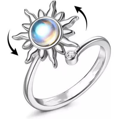 INF Verstellbarer Anti-Stress-Ring mit drehbarer Blume INF Verstellbarer Anti-Stress-Ring mit drehbarer Blume