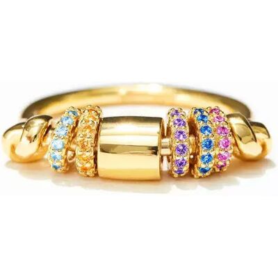 INF Anti-Stress-Ring mit rotierenden Perlen INF Anti-Stress-Ring mit rotierenden Perlen