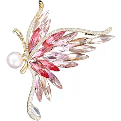 INF Kristall Schmetterling Brosche Rot INF Kristall Schmetterling Brosche Rot