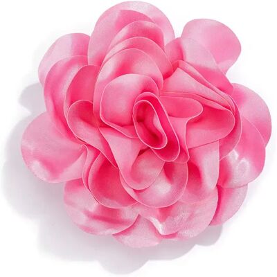 INF Übergroße Brosche aus Satinstoff in Blütenform Rosa INF Übergroße Brosche aus Satinstoff in Blütenform Rosa