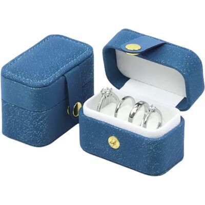 INF Kleine Schmuckschatulle für Ringe, Ohrringe und Halsketten Blau INF Kleine Schmuckschatulle für Ringe, Ohrringe und Halsketten Blau