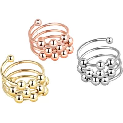 INF Anti-Stress-Ring verstellbar Kupfer 3 Packung INF Anti-Stress-Ring verstellbar Kupfer 3 Packung