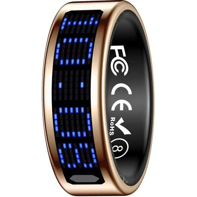 INF Smart Ring mit Display: Touch-Steuerung, Fitness-Tracking und Fernbedienung Roségold 12 INF Smart Ring mit Display: Touch-Steuerung, Fitness-Tracking und Fernbedienung Roségold 12