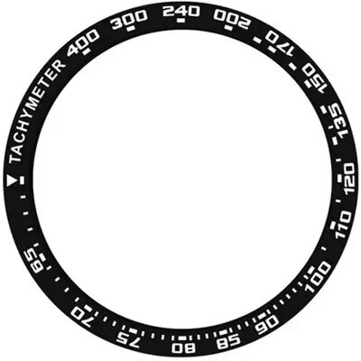 INF Schwarz-Weiß-Lünette - 45mm Edelstahl Geschwindigkeits-Zeitskala Ring kompatibel mit Samsung Watch5 Pro INF Schwarz-Weiß-Lünette - 45mm Edelstahl Geschwindigkeits-Zeitskala Ring kompatibel mit Samsung Watch5 Pro