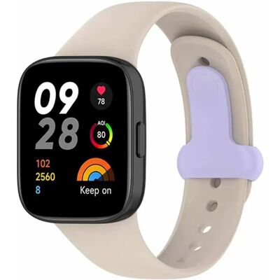 INF Silicone-Ersatzarmband für Redi watch3 kompatibel mit Redmi Watch 3 – Weiches wasserfestes Armband mit Dornschließe Beige INF Silicone-Ersatzarmband für Redi watch3 kompatibel mit Redmi Watch 3 – Weiches wasserfestes Armband mit Dornschließe Beige