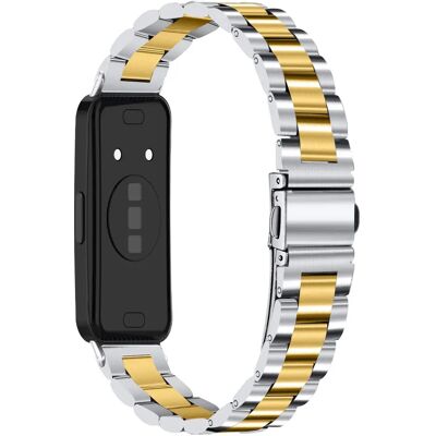 INF Edelstahl 3-Glieder Armband, kompatibel mit Huawei Band 11/11 Pro – Verstellbares elegantes Metallarmband Gold INF Edelstahl 3-Glieder Armband, kompatibel mit Huawei Band 11/11 Pro – Verstellbares elegantes Metallarmband Gold
