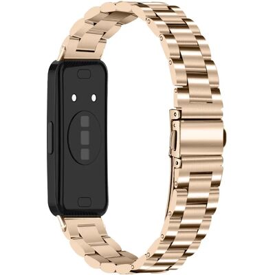 INF Edelstahl 3-Glieder Armband, kompatibel mit Huawei Band 11/11 Pro – Verstellbares elegantes Metallarmband Roségold INF Edelstahl 3-Glieder Armband, kompatibel mit Huawei Band 11/11 Pro – Verstellbares elegantes Metallarmband Roségold