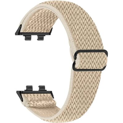 INF Elastisches gewebtes Armband kompatibel mit Huawei Band 11/11Pro — Atmungsaktives Nylon-Sportarmband für Alltag und Sport Beige INF Elastisches gewebtes Armband kompatibel mit Huawei Band 11/11Pro — Atmungsaktives Nylon-Sportarmband für Alltag und Sport Beige