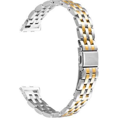 INF Schlankes kleines Fünf-Perlen-Edelstahl-Armband, kompatibel mit Huawei Band 11 / 11 Pro Gold INF Schlankes kleines Fünf-Perlen-Edelstahl-Armband, kompatibel mit Huawei Band 11 / 11 Pro Gold