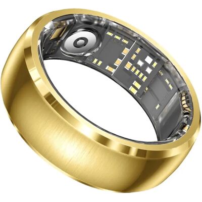 INF Multifunktionaler Edelstahl-Smart-Ring mit Touchscreen, Gestensteuerung, Herzfrequenz & SpO2, kompatibel mit Android und iOS Gold 9 INF Multifunktionaler Edelstahl-Smart-Ring mit Touchscreen, Gestensteuerung, Herzfrequenz & SpO2, kompatibel mit Android und iOS Gold 9