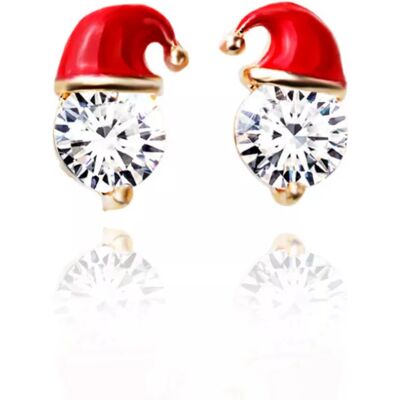 INF Weihnachtsohrringe mit Weihnachtsmütze Zinklegierung 1 Paar INF Weihnachtsohrringe mit Weihnachtsmütze Zinklegierung 1 Paar