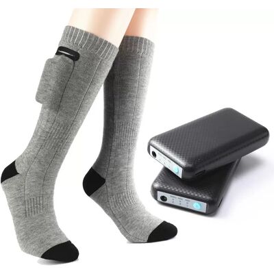INF Heizsocken - 4000 mAh Grau - Einstellbare Temperatur INF Heizsocken - 4000 mAh Grau - Einstellbare Temperatur