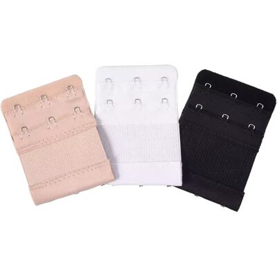 INF BH-Verlängerung Dreifachhaken Weiß/Schwarz/Hell Beige 3er-Pack INF BH-Verlängerung Dreifachhaken Weiß/Schwarz/Hell Beige 3er-Pack