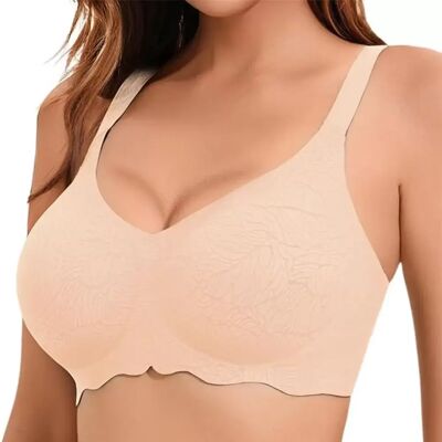 INF Wireless Push-Up Bra 3D Cup Support — Seamless V-Neck Comfort, Strong Support for Large Busts XL Haut INF Wireless Push-Up Bra 3D Cup Support — Seamless V-Neck Comfort, Strong Support for Large Busts XL Haut