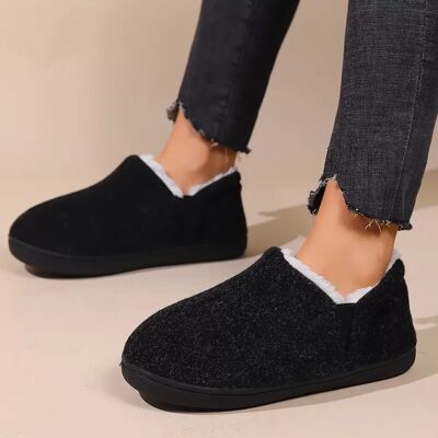 INF Fleece-gefütterte Hausschuhe, warme und bequeme Indoor-Schuhe INF Fleece-gefütterte Hausschuhe, warme und bequeme Indoor-Schuhe