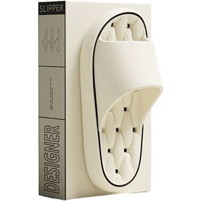 INF Bequeme rutschfeste EVA-Badezimmer-Duschpantoffeln für Unisex Weiß 37-38 INF Bequeme rutschfeste EVA-Badezimmer-Duschpantoffeln für Unisex Weiß 37-38