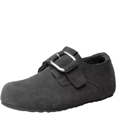 INF Dicke Sohle Birkenstock Stil Warme Hausschuhe - Modische und Bequeme Winterschuhe Dunkelgrau 40 INF Dicke Sohle Birkenstock Stil Warme Hausschuhe - Modische und Bequeme Winterschuhe Dunkelgrau 40