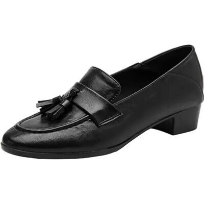 INF Elegante Damen-Slipper Loafer mit Blockabsatz: Stilvolle und bequeme Klassische Schuhe Schwarz 38 INF Elegante Damen-Slipper Loafer mit Blockabsatz: Stilvolle und bequeme Klassische Schuhe Schwarz 38