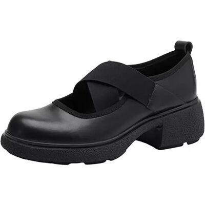 INF Retro Mary Jane Schuhe mit Blockabsatz: Bequem, stilvoll und vielseitig Schwarz 38 INF Retro Mary Jane Schuhe mit Blockabsatz: Bequem, stilvoll und vielseitig Schwarz 38