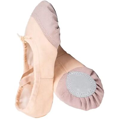 INF Beige Soft-Sole Ballett-Übungsschuhe - PU-Leder + Canvas, Atmungsaktiv, Leicht, Faltbar 40 INF Beige Soft-Sole Ballett-Übungsschuhe - PU-Leder + Canvas, Atmungsaktiv, Leicht, Faltbar 40