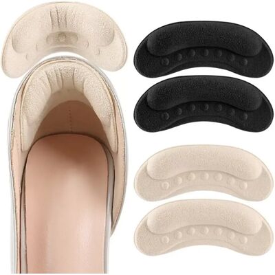 INF Fersenpolster (2 Paare) – Selbstklebende, rutschfeste Fersenkissen für High Heels, weicher Schaum x Wildleder INF Fersenpolster (2 Paare) – Selbstklebende, rutschfeste Fersenkissen für High Heels, weicher Schaum x Wildleder