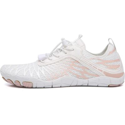 INF Five-Finger-Strandschuhe - Gummi + Mesh atmungsaktive Wasserschuhe, Low-Cut Schlupf, Weiß, ideal zum Schwimmen und für 42 INF Five-Finger-Strandschuhe - Gummi + Mesh atmungsaktive Wasserschuhe, Low-Cut Schlupf, Weiß, ideal zum Schwimmen und für 42