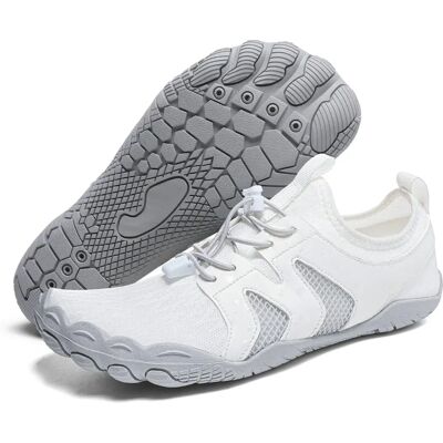INF Fünf-Zehen-Strandschuhe — Gummi+Mesh Wasserschuhe mit Anti-Rutsch-Sohle und elastischem Riemen für Laufen, Radfahren, 41 INF Fünf-Zehen-Strandschuhe — Gummi+Mesh Wasserschuhe mit Anti-Rutsch-Sohle und elastischem Riemen für Laufen, Radfahren, 41