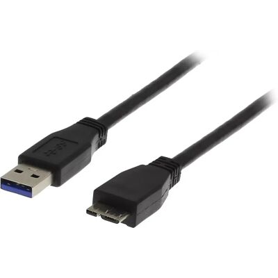 Deltaco USB 3.0 Kabel - Micro-USB B auf Type A - 1m - Schwarz Deltaco USB 3.0 Kabel - Micro-USB B auf Type A - 1m - Schwarz