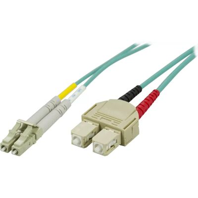 Deltaco OM3 Glasfaserkabel - Blau - 10m - Fiber - LC zu SC - Duplex - Multimode Deltaco OM3 Glasfaserkabel - Blau - 10m - Fiber - LC zu SC - Duplex - Multimode