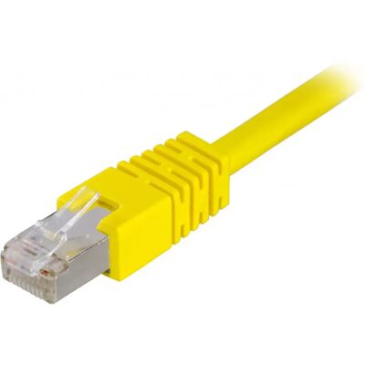 Deltaco Gelber Cat6 Netzwerkkabel - 3M - F/UTP Deltaco Gelber Cat6 Netzwerkkabel - 3M - F/UTP