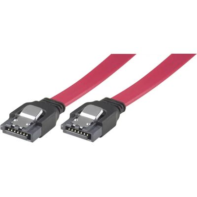 Deltaco SATA/SAS-Kabel, Lock-Clip, gerade-gerade, 0,5 m Deltaco SATA/SAS-Kabel, Lock-Clip, gerade-gerade, 0,5 m