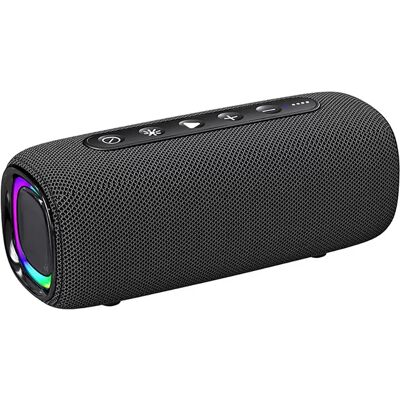 INF Bluetooth-Lautsprecher mit RGB-Lichtern Schwarz INF Bluetooth-Lautsprecher mit RGB-Lichtern Schwarz