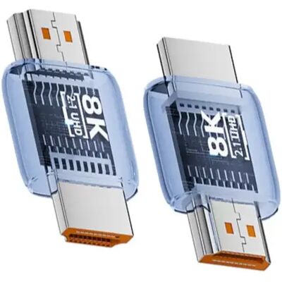 INF UHD HDMI Adapter männlich-zu-männlich (3er-Pack) — HDMI 2.1 8K 60Hz 180° Gerade Verbindung für PC, Laptop zu TV/Monitor Blau INF UHD HDMI Adapter männlich-zu-männlich (3er-Pack) — HDMI 2.1 8K 60Hz 180° Gerade Verbindung für PC, Laptop zu TV/Monitor Blau
