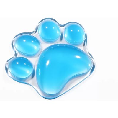 INF Transparente Silikon-Mausunterlage – Ergonomische Handgelenkstütze für Komfort Blau INF Transparente Silikon-Mausunterlage – Ergonomische Handgelenkstütze für Komfort Blau
