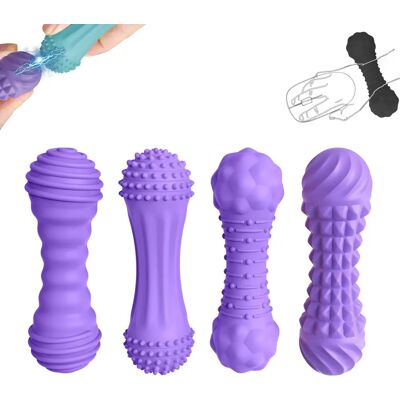 INF Lila Silikon Büro Maus Handgelenkauflage 4er-Set - Ergonomische Handgelenkstütze und Stressabbau INF Lila Silikon Büro Maus Handgelenkauflage 4er-Set - Ergonomische Handgelenkstütze und Stressabbau