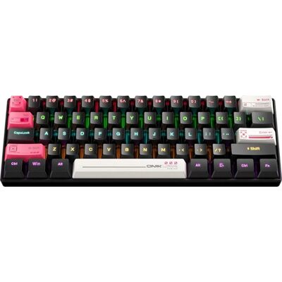 INF Wired 61-Tasten mechanische Tastatur – kompaktes 60% Layout, mechanische braune Schalter, mehrfarbige Beleuchtung, 17 INF Wired 61-Tasten mechanische Tastatur – kompaktes 60% Layout, mechanische braune Schalter, mehrfarbige Beleuchtung, 17