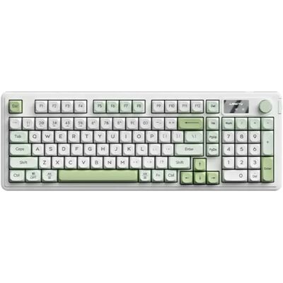 INF Tri-Mode 98-Tasten Bluetooth kabellose Tastatur für Laptops – RGB-Hintergrundbeleuchtung, USB-C wiederaufladbar, Grün INF Tri-Mode 98-Tasten Bluetooth kabellose Tastatur für Laptops – RGB-Hintergrundbeleuchtung, USB-C wiederaufladbar, Grün
