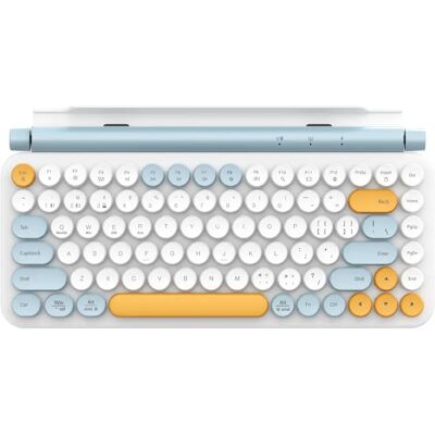 INF Dual-Modus kabellose Gaming-Tastatur, 87-Tasten kompakt mit Retro-Rundtasten, 2.4G & Bluetooth 3.0/5.0, kompatibel mit Blau INF Dual-Modus kabellose Gaming-Tastatur, 87-Tasten kompakt mit Retro-Rundtasten, 2.4G & Bluetooth 3.0/5.0, kompatibel mit Blau