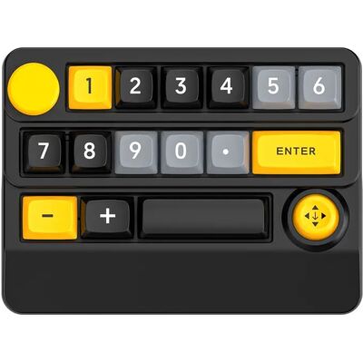 INF RGB Kabellose Mechanische Gaming-Tastatur XSX-W909 – Anpassbare Makros, RGB-Beleuchtung Schwarz+Gelb INF RGB Kabellose Mechanische Gaming-Tastatur XSX-W909 – Anpassbare Makros, RGB-Beleuchtung Schwarz+Gelb