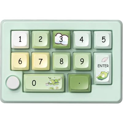 INF Kabelloses RGB Gaming Mechanisches Mini-Tastatur XSX-W908 – Kompaktes Design, Makro-Funktion, ideal für Gaming Grün INF Kabelloses RGB Gaming Mechanisches Mini-Tastatur XSX-W908 – Kompaktes Design, Makro-Funktion, ideal für Gaming Grün