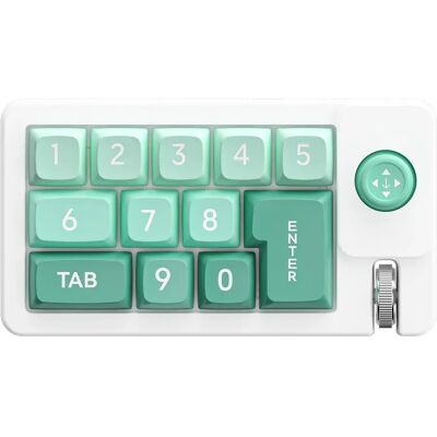 INF XSX-K810 Mechanische Gaming-Tastatur: 12 Tasten, RGB, Makro-Definition, Typ-C Grün INF XSX-K810 Mechanische Gaming-Tastatur: 12 Tasten, RGB, Makro-Definition, Typ-C Grün