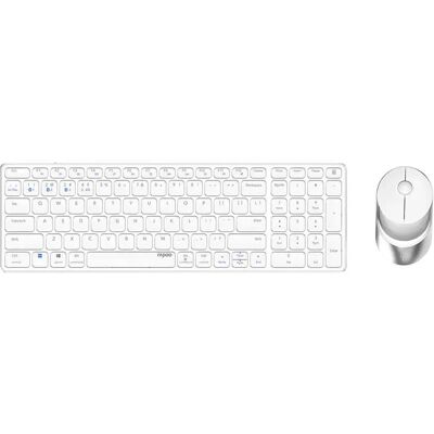 RAPOO Kabelloses Tastatur/Maus-Set 9750M - Mehrmodi Weiß RAPOO Kabelloses Tastatur/Maus-Set 9750M - Mehrmodi Weiß