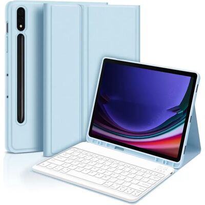 INF Bluetooth Tastaturhülle + Tastatur kompatibel mit Samsung Galaxy Tab S7 FE 5G 12,4 Zoll - Blau INF Bluetooth Tastaturhülle + Tastatur kompatibel mit Samsung Galaxy Tab S7 FE 5G 12,4 Zoll - Blau