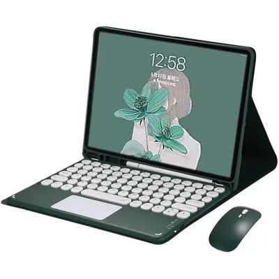 INF Bluetooth-Tastaturhülle – Tiefgrün mit verbessertem Touchpad, kompatibel mit Samsung Galaxy Tab A7 T500/T505 10,4 Zoll INF Bluetooth-Tastaturhülle – Tiefgrün mit verbessertem Touchpad, kompatibel mit Samsung Galaxy Tab A7 T500/T505 10,4 Zoll